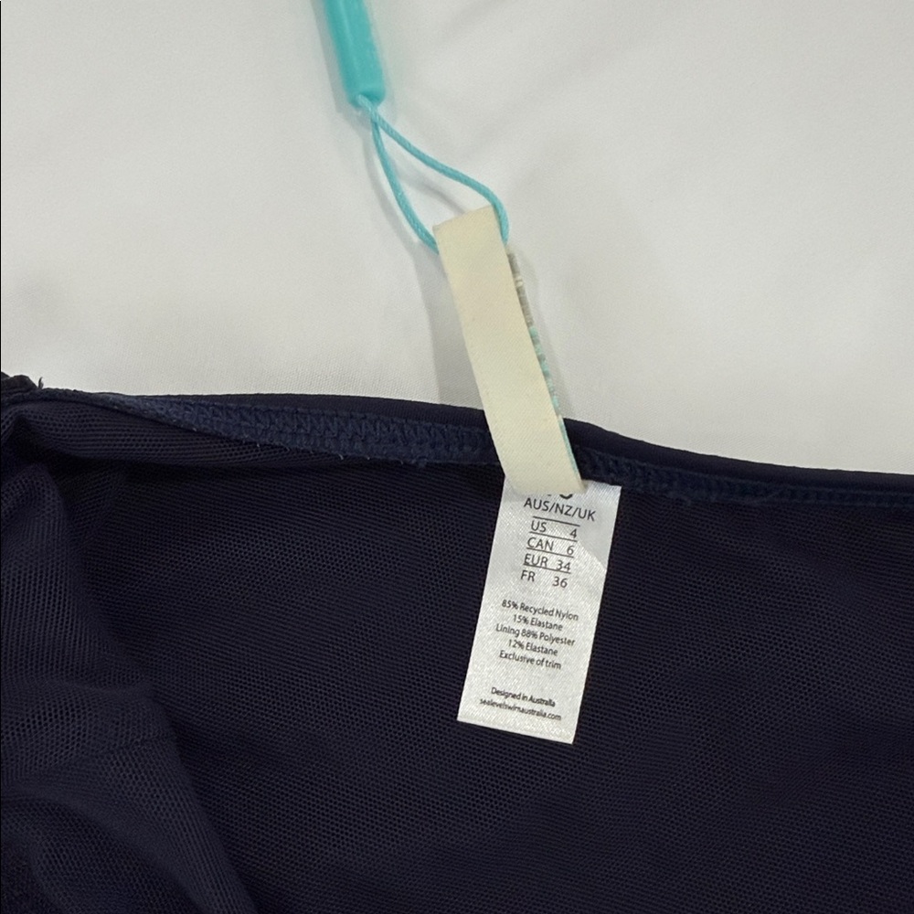 Sea Level Swim Australia One Piece
Navy Swimsuit Size 8 - Picture 9 of 9